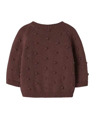Name it - NBFNasha Strik Cardigan - Wild Ginger